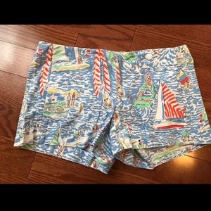 Lilly Pulitzer 0 Get Nauti Shorts EUC